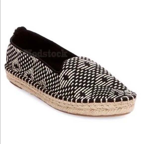 Dolce Vita Shoes - Dolce VIta Black & White Woven Espadrille Flats